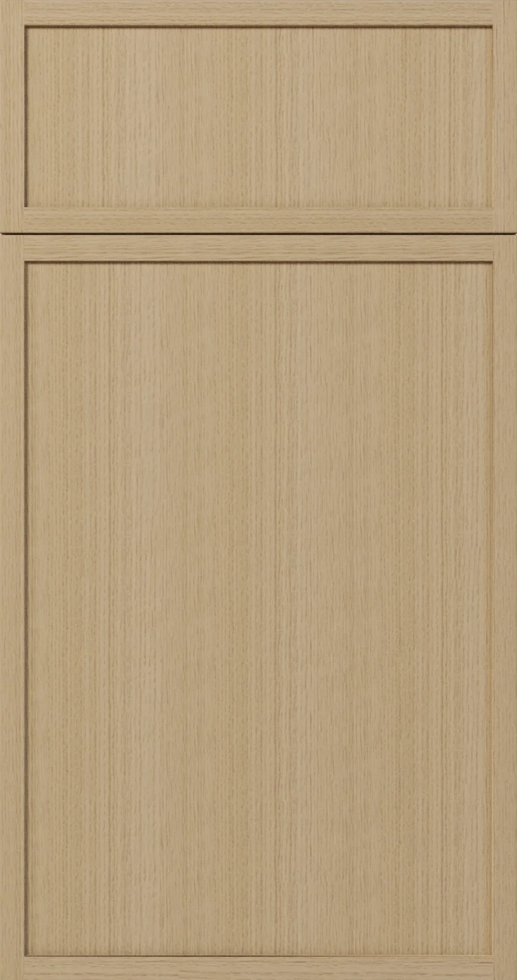 Slim White Oak kitchen cabinet door by Cabinet Bazaar